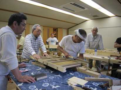 建具製作研修の様子